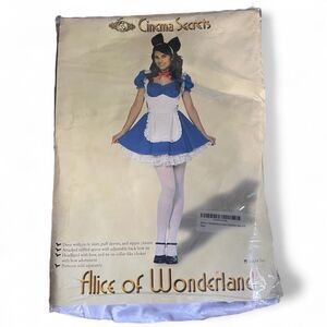 Alice Of Wonderland Juniors Small 3-5 Cinema Secrets Halloween Cosplay Costume